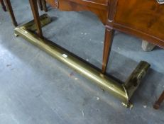 A PLAIN BRASS FENDER, 4' WIDE