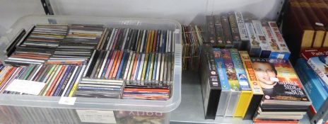 A LARGE SELECTION OF CD's, DVD's AND VIDEOS
