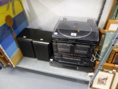 SONY CD PLAYER 'CDP-XE270', REALISTIC AMPLIFIER/STEREO SYSTEM 2000 ST2000L, REALISTIC CASSETTE