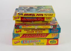 SEVEN PHILMAR VINTAGE JIGSAW PUZZLES (7)