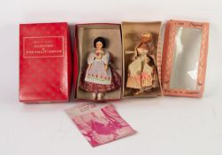 BOXED PEGGY NESBIT COSTUME DOLL, RUSSIA, with an original pamphlet stamped Hamley's, London, box