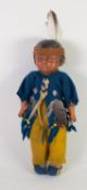 TRION TOY CO., U.S.A. CIRCA 19230's MOULDED COMPOSITION BOY DOLL, with painted swivel head  on
