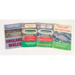 FOUR ENGLAND HOME PROGRAMMES, v Switzerland 1962, v Rest of the World 1963, v Uruguay 1964 and v