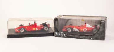 MATTELL 'HOTWHEELS' RACING 1:18 LARGE SCALE BOXED DIE CAST MODEL OF MICHAEL SCHUMACHER FERRARI