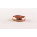 VICTORIAN 9ct GOLD BROAD WEDDING RING, Sheffield 1894, 1.4 gms, ring size H/I