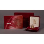 ROYAL MINT CASED AND ENCAPSULATED ELIZABETH II LIMITED EDITION GOLD PROOF HALF SOVEREIGN 2003 (