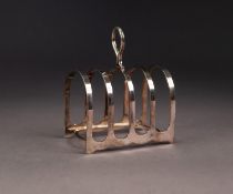 GEORGE V SILVER FOUR DIVISION SMALL TOAST RACK, 3 1/8? (8cm) long, Sheffield 1929, 2.5oz