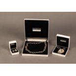 TIANGUIS JACKSON BOXED 925 MARK SILVER JEWELLERY, to include mushroom pattern pendant and chain, a