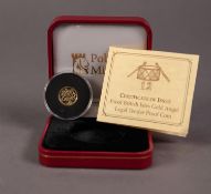 ISLE OF MAN, POBJOY MINT, CASED AND ENCAPSULATED ELIZABETH II LIMITED EDITION GOLD PROOF GOLD