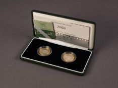 2006 ?BRUNEL? £2 TWO COIN SILVER PROOF SET, supplied with certificate of authenticity and housed