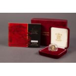 ROYAL MINT CASED AND ENCAPSULATED ELIZABETH II LIMITED EDITION GOLD PROOF HALF SOVEREIGN 2001 (