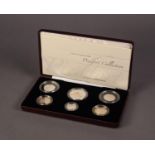 2006 PIEDFORT LIMITED EDITION SEVEN COIN SILVER PROOF SET, including the Queen?s 80th Anniversary