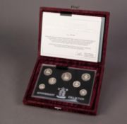 1996 ROYAL MINT LIMITED EDITION ?UNITED KINGDOM SEVEN COIN SILVER ANNIVERSARY COLLECTION?, No: