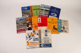 TEN MANCHESTER CITY AWAY PROGRAMMES from the 1960s to include Spurs 1967/68, Leeds 1967/68, etc.