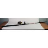 SHAKESPEARE PATRIOT BEACHCASTER 1331-360 TWO PIECE SEA ROD and a RYOBI 7000 BEACHCASTER REEL with
