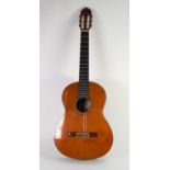 GOOD TWENTIETH CENTURY SIX STRING ACCOUSTIC GUITAR LABELLED 'VINCENTE SANCHES HAND MADE IN