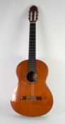 GOOD TWENTIETH CENTURY SIX STRING ACCOUSTIC GUITAR LABELLED 'VINCENTE SANCHES HAND MADE IN