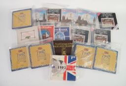 SEVENTEEN ?UNITED KINGDOM UNCIRCULATED COIN COLLECTIONS?, IN PICTORIAL CARD HOLDERS, 1982 (x3), 1983