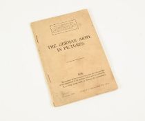 WAR OFFICE PUBLICATION 1941 POCKET SIZE INFORMATION BOOKLET 'THE GERMAN ARMY IN PICTURES' with black