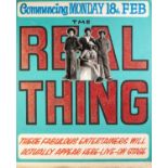 CIRCA 1960's/70's GOLDEN GARTER THEATRE - WYTHENSHAWE front of house poster THE REAL THING and