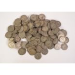 COLLECTION OF APPROX 144 GEORGE V SILVER HALF CROWN COINS,  varying conditions but with some fair