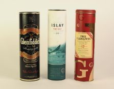 THREE 70cl BOTTLES OF SCOTCH PURE MALT WHISKY viz THE GLENFIDDICH, single malt Special Reserve 40%