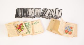 APPROX 45 KENSITAS 'FLOWERS' CIGARETTE CARD SILKS IN ORIGINAL PRINTED CARD FOLDERS AND APPROX 60
