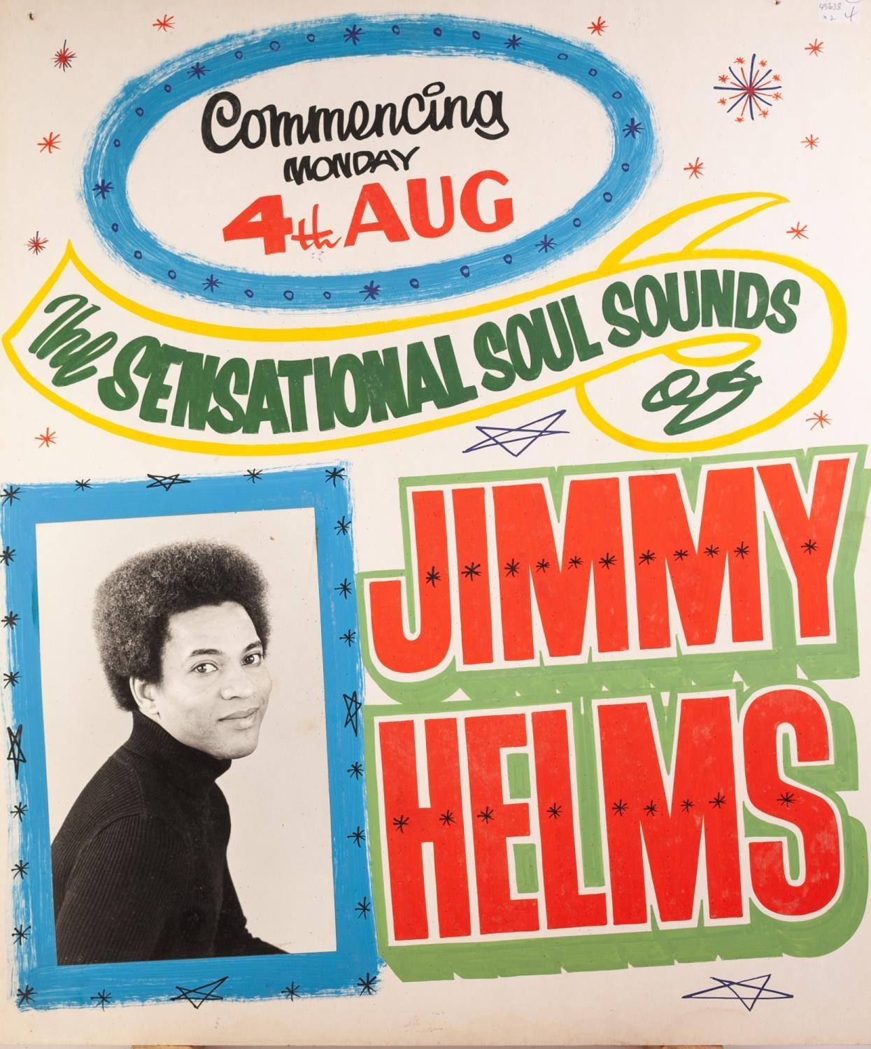 CIRCA 1960's/70's GOLDEN GARTER THEATRE - WYTHENSHAWE front of house poster JIMMY HELMS and