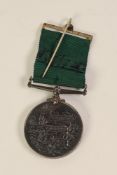 *EDWARD VII METAL 'FOR LONG SERVICE IN TEH VOLUNTEER FORCE', awarded to 6122 Pte F.W. Minton 4th V.