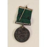 *EDWARD VII METAL 'FOR LONG SERVICE IN TEH VOLUNTEER FORCE', awarded to 6122 Pte F.W. Minton 4th V.