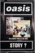 OASIS BRITPOP MEMORABILIA. PROMOTIONAL three poster set for OASIS the whole story? Advertising there