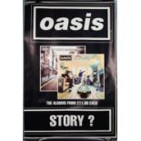 OASIS BRITPOP MEMORABILIA. PROMOTIONAL three poster set for OASIS the whole story? Advertising there