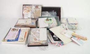 LARGE QUANTITY OF USED STAMPS, in many boxes, contained in a cardboard box