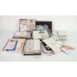 LARGE QUANTITY OF USED STAMPS, in many boxes, contained in a cardboard box