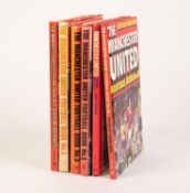 SIX MANCHESTER UNITED FOOTBALL BOOKS NUMBERS 3, 5, 6, 12, 14 AND 15, the three early editions with