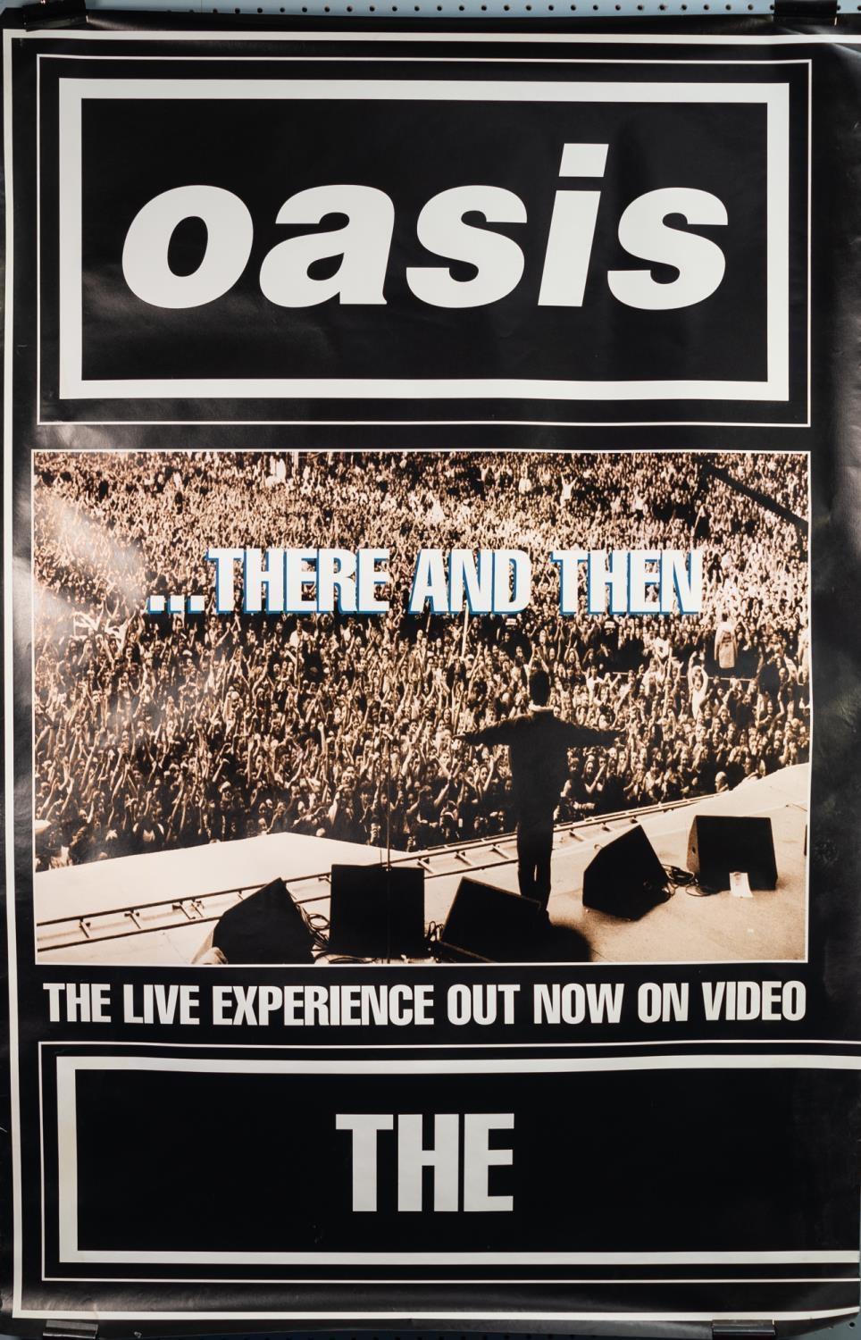 OASIS BRITPOP MEMORABILIA. PROMOTIONAL three poster set for OASIS the whole story? Advertising there - Image 3 of 3