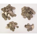 GOOD SELECTION OF GEORGE V SILVER COINAGE TO INCLUDE; 64 FLORINS, with six (VF) and one (EF)