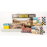 VINTAGE 'TRIANG SCALEXTRIC' MODEL RACING SET 50.S with two sports cars viz white Mercedes 190SL (C/