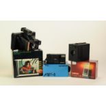 TWO LATE TWENTIETH CENURY BOXED CAMERAS, viz Polaroid Super colour Swinger III LAND CAMERA, and an