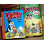 VINTAGE ANNUALS. A collection of mainly Dandy Annual 1950s through to more modern volumes 2011