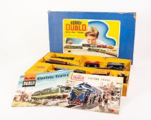 HORNBY DUBLO EDG 19 2-6-4 TANK LOCOMOTIVE GOODS TRAIN SET 3 RAIL, with B.R. locomotive No. 80054 and