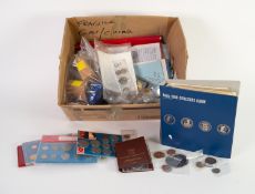 WORLD COINAGE, MAINLY TWENTIETH CENTURY, including a BOOTS COIN COLLECTORS ALBUM, MODERN COIN ISSUES