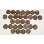 THIRTY QUEEN ELIZABETH II COMMORATIVE CROWN COINS viz 10 relating to Charles and Diana's Wedding