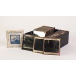 EARLY TWENTIETH CENTURY BOXED SET OF EIGHT 'JUNIOR LECTURERS SERIES' COLOURED LANTERN SLIDES,