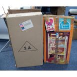 *SINDY BOXED PLASTIC 'SUPER HOME' simple assembly andother 4' (122cm) high together with a BOXED