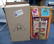 *SINDY BOXED PLASTIC 'SUPER HOME' simple assembly andother 4' (122cm) high together with a BOXED