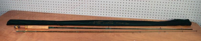 BOB CHURCH X-WEAVE PITSFORD MK2 9'6" FLY FISHING ROD, in rod bag