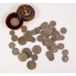 SELECTION OF GEORGE VI AND QUEEN ELIZABETH II SILVER COINAGE including 1949 half crown in a