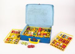 FIFTY ONE MATCHBOX AND MATCHBOX SUPERFAST PLAYWORN DIE CAST TOY VEHICLES, housed in a Matchbox