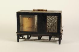 SHORT AND MASON EARLY TWENTIETH CENTURY HAIR-THERMO HYDROGRAPH on cast metal base with brass